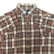 VINTAGE Polo Ralph Lauren Shirt Mens Medium Colorful Plaid Western Rancher