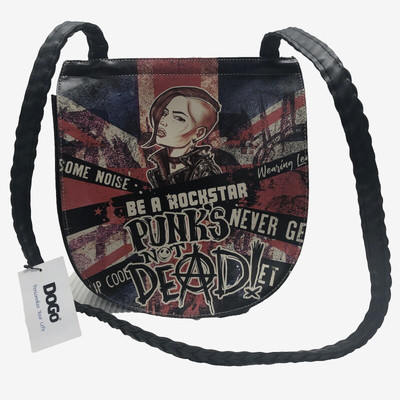 DOGO Womens Bag Punks Not Dead Shoulder Vegan Leather Crossbody
