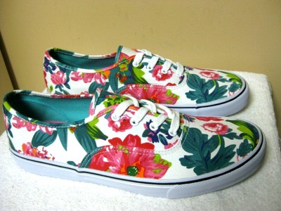floral tennis shoes