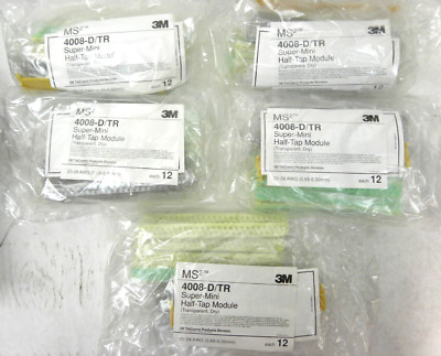 (5x) 12 pack (60 total) 3M 4008-D/TR Super-Mini Half-Tap Module ...