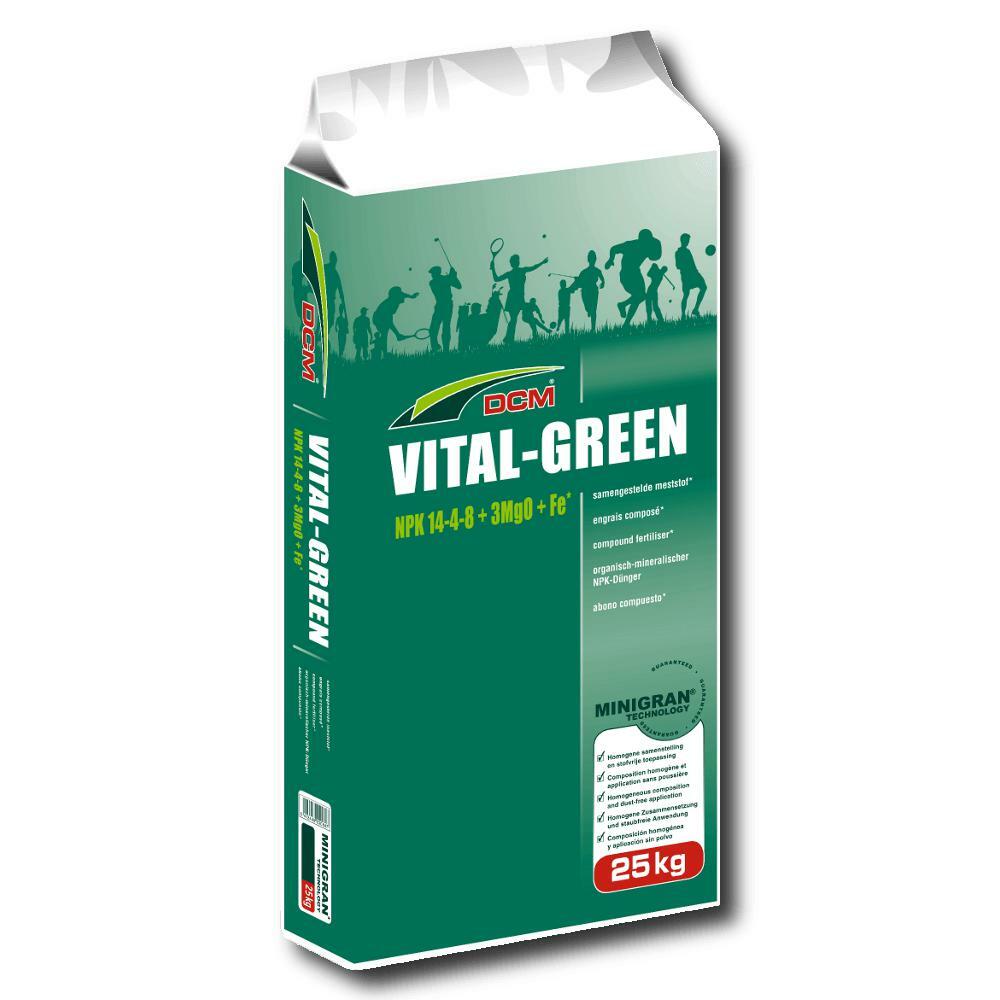 Engrais pour gazon de sport DCM Profi Vital Green 25 kg engrais professionnel nutrition équilibrée