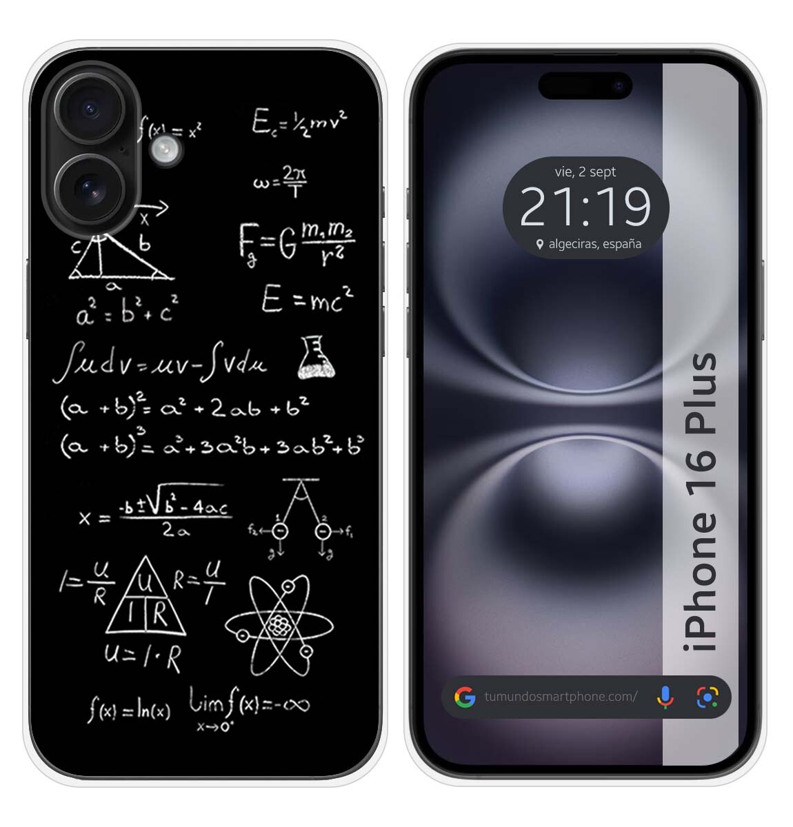 Custodia In Silicone Per Iphone 16 Plus (6.7) Design Formule Disegni