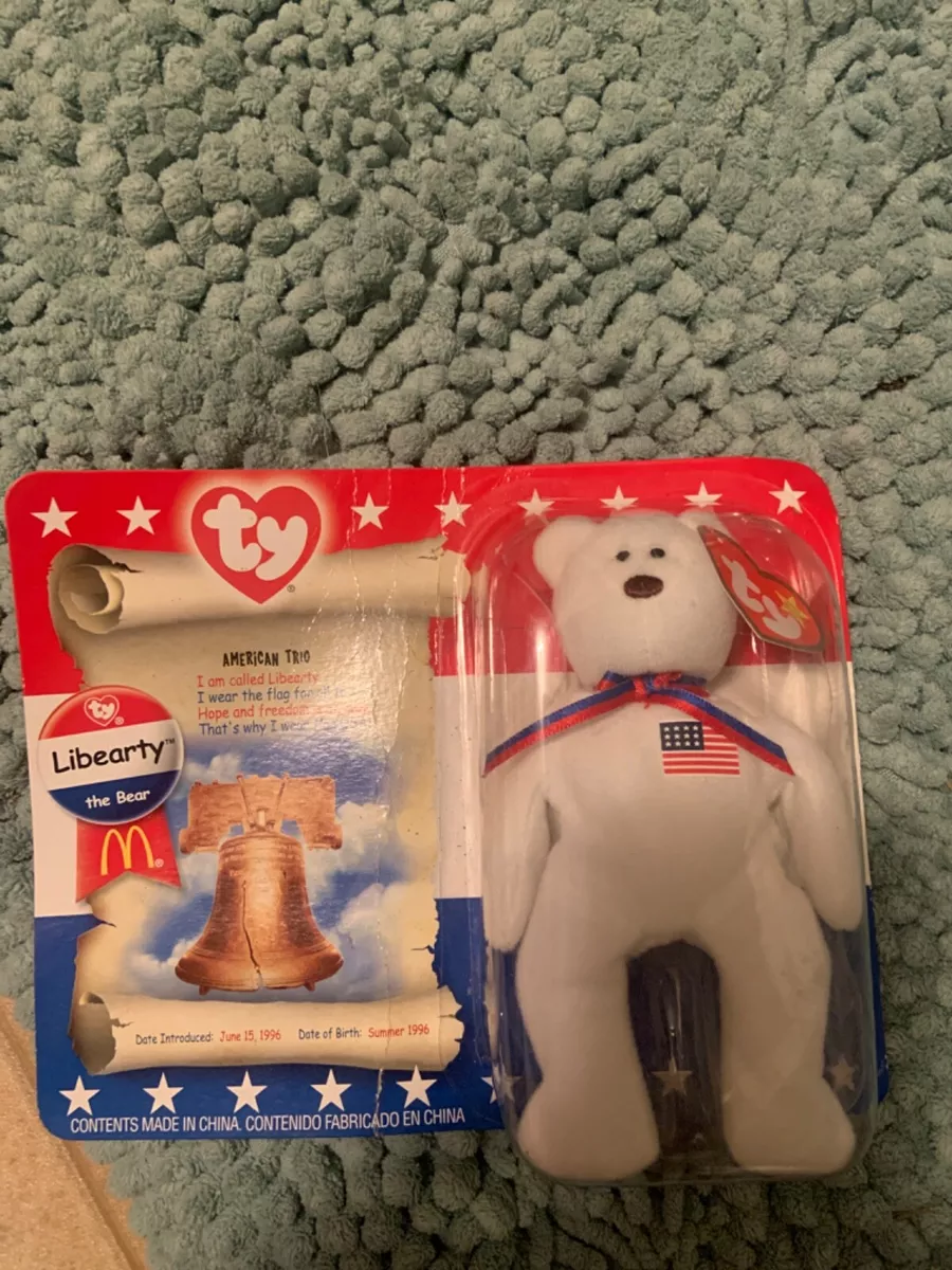 Liberty the bear beanie baby 1996 outlet