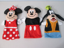Melissa Doug Disney Mickey Minnie Goofy Plush Puppets Stuffed Animal