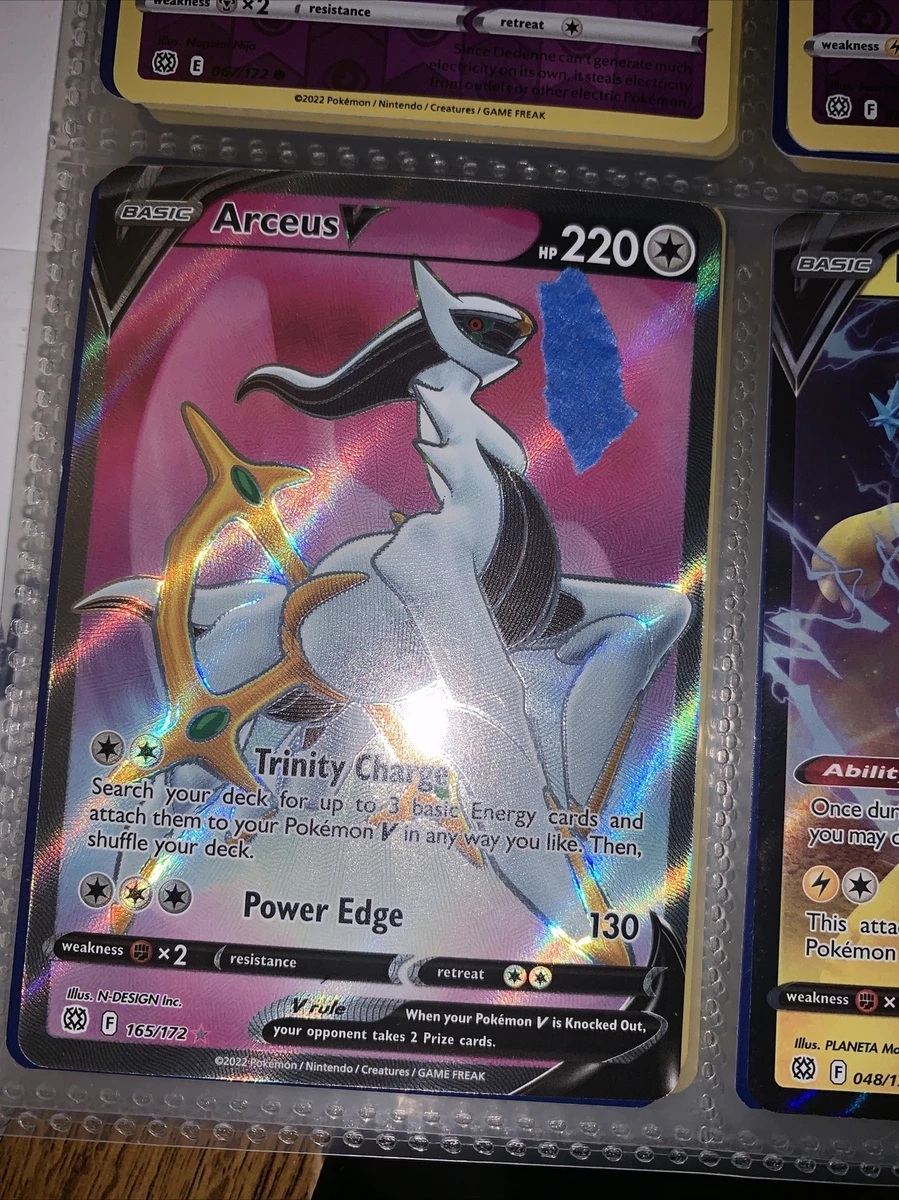 Arceus V 165/172 - Brilliant Stars - Ultra Rare Pokemon Card - Full Art