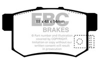 Ebc Brakes DP4781/2R Yellowstuff Street Und Track BremsbeläGe