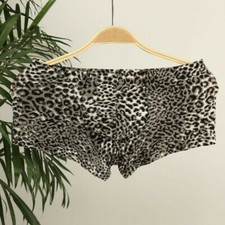 Mens Leopard Print Underwear Boxer Briefs Stretch Shorts Trunks Knickers