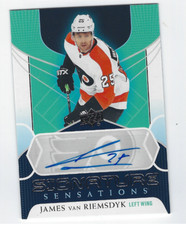 JAMES VAN RIEMSDYK 2020-21 UPPER DECK SERIES 1 HOCKEY SIGNATURE SENSATIONS AUTO