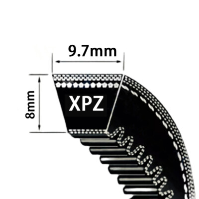 XPZ-Section Cogged V-Belts (Rubbe Drive Belt 9.7mmx8mm V XPZ-Section Cogged V-Belts (Rubbe Drive Belt 9.7mmx8mm V