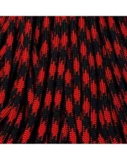 550 Paracord Imperial Red & Black 50/50, 10 FT USA MADE & SELLER 
