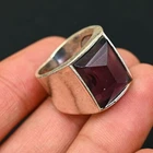 Amethyst Men's Ring 925 Sterling Silver Handmade-Statement Ring All Size BJ196