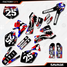 USA Red White Blue Savage Racing Graphics Kit fits 2001-2002 KTM 125 250 380 450