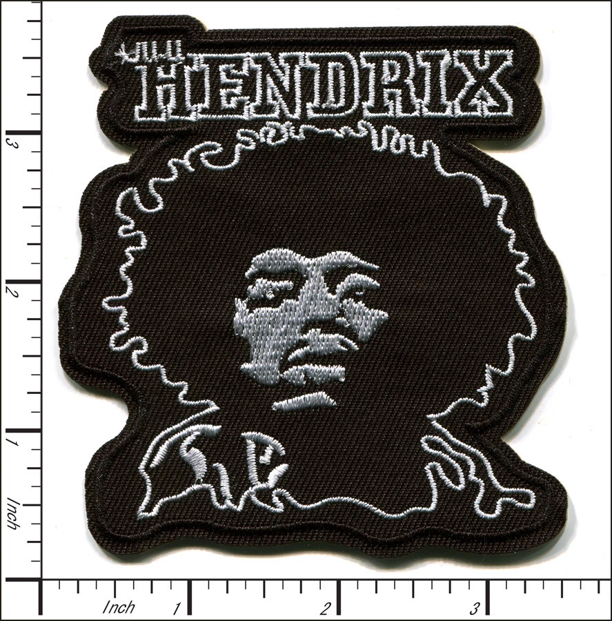 30 Pcs Embroidered Iron on patches Jimi Hendrix 3.34"x3.54" AP034jH