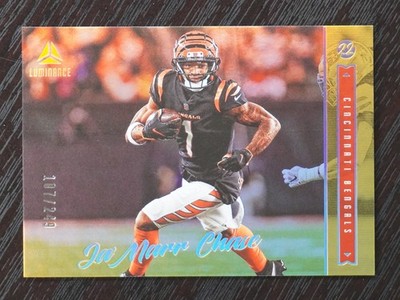 2022 Panini Luminance Gold /249 Ja'Marr Chase RC Rookie #99