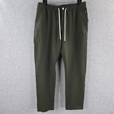 Woolly Longhaul Weekender Pants Men XL Green Drawstring Jogger Merino Wool Blend