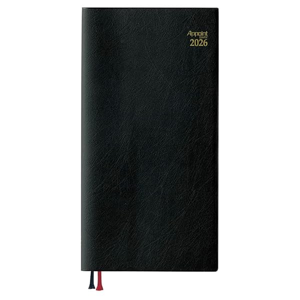 Daigo 2026 Planner, Appointment Weekly, Left, Black, E1039, 2025, Starts Dec FS