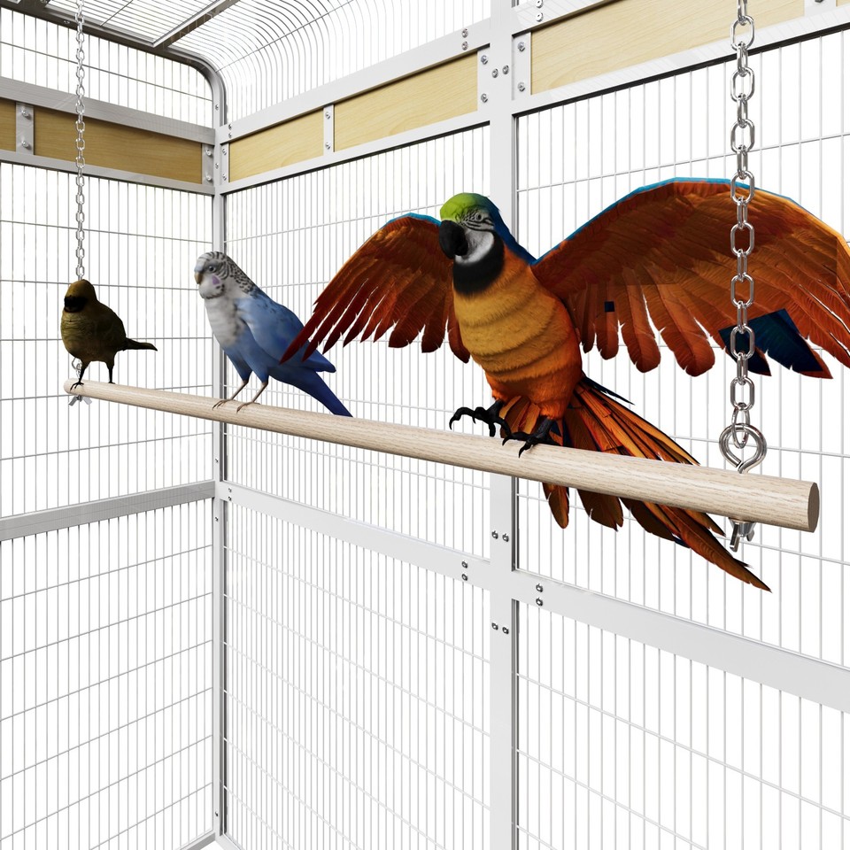 Extra Large Metal Aviary Bird Cage for Parakeet Macaw Parrot Budgies ...