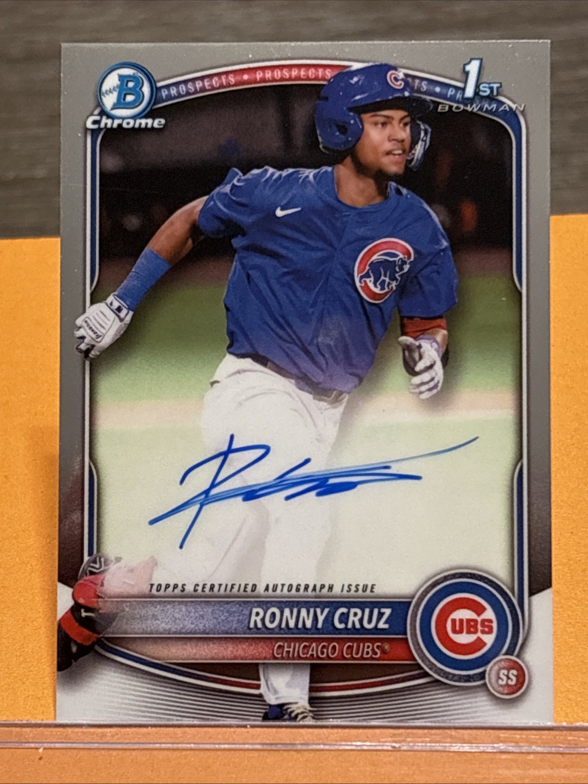 2025 Bowman Chrome - 1st Bowman - Prospect Autographs - Ronny Cruz (AU,RC) Cubs