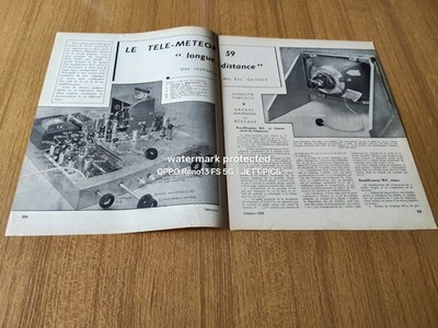 1958 LE TELE METEOR 59 LONG DISTANCE TV FEATURE VINTAGE TV