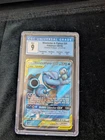 Pokemon Blastoise & Piplup GX 214/236 Full Art Cosmic Eclipse CGC 9 Holo
