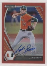 2021 Panini Prizm Draft Picks Red Prizm Auto 40/50 Jake Smith #PDP171 Auto uk2