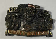 GENUINE HARLEY DAVIDSON VINTAGE LICENSED HARLEY DAVIDSON HOG TOYS BELT BUCKLE