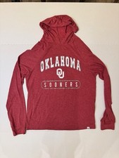 Oklahoma Sooners OU Red Hoodie with Logo Colosseum Men s Small
