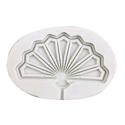 3D Folding Fan Kitchen Baking Mold Silicone Cake Decorating Tools Fondant Mould