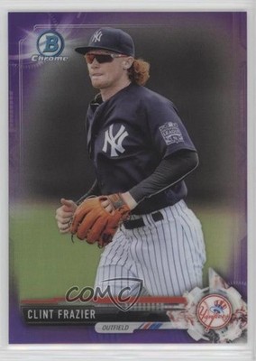 2017 Bowman Chrome Prospects Purple Refractor 8/250 Clint Frazier #BCP16 s3g