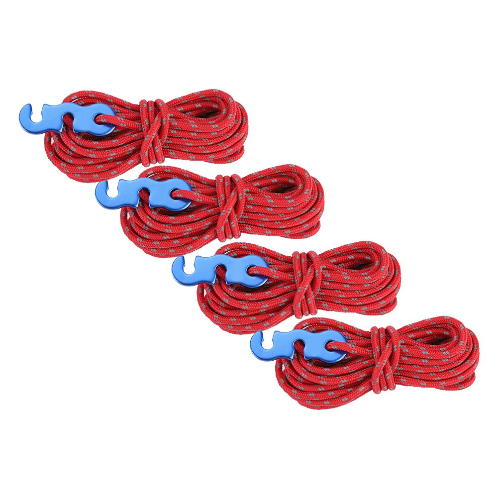 (red)Anti-Slip High Toughness Tent Wind Rope Tent Rope Strong Pulling Force