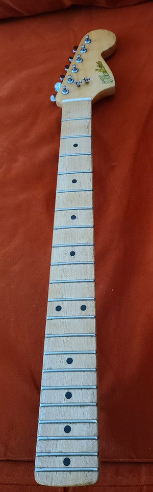 1970S KIMBARA STRAT STEEL ADJUSTABLE NECK MATSUMOKO JAPAN INC TUNERS BACKPLATE