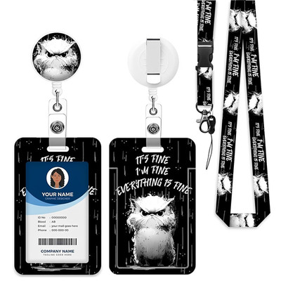1 Pcs Kartenhülle, Ausweishülle Mit Band, Id Badge Holder Breakaway Lanyard Für,