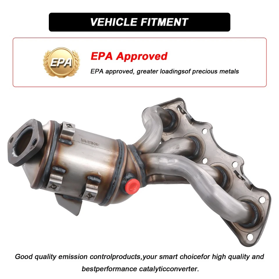 2x Convertidor catalítico delantero trasero para Hyundai Accent 2012-2017 1,6 L Foto 3 de 4