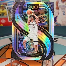 2024-25 Panini Select - Premier Level Jaylen Wells #188 Silver Prizm (RC)