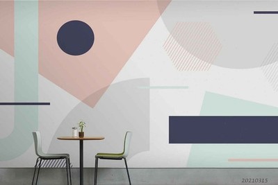 3D Geometric Graphics Wall Murals Wallpaper Murals Wall Sticker 2