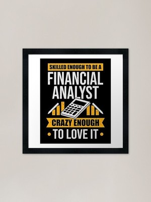 Finanzjob Finanzanalyst Geschenk gerahmtes Wandbild Poster Leinwanddruck Bild