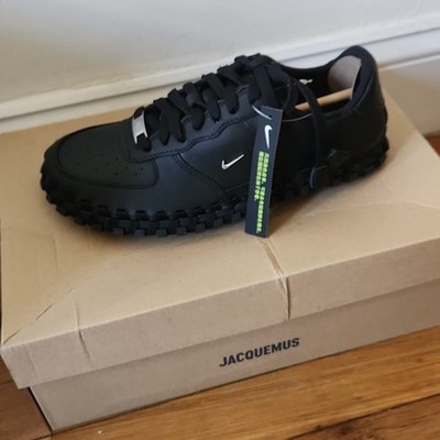 Nike x Jacquemus J Force 1 Low Black Women s 8 NWT Box AF1 Collab Minimalist