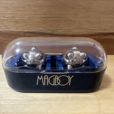 Nikken Magboy Massage Therapy Silver Magnetic Balls w/Case Made in Japan Vintage