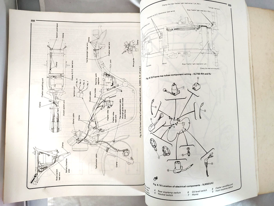 Manual de servicio/reparación/rendimiento de moto HAYNES YAMAHA XJ650 & 750 80-82 Foto 4 de 4