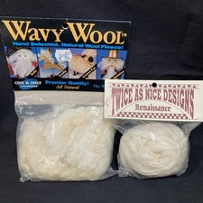 Wavy Wool Fleece .6 oz And Renaissance 10 Yards USA Crafts DIY 1990s New