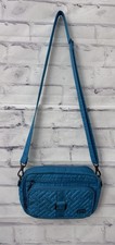 Lug Carousel Crossbody Bag Pockets Blue RFID Purse Travel Bag Resort Vacation