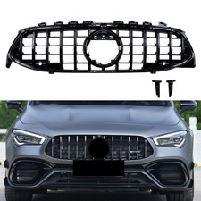 GT R Vorne Kühlergrill Grill Schwarz für Mercedes Benz CLA C118 CLA180 2020+