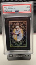 2022 Panini Legacy Football LORE - Justin Herbert LAC CASE HIT SSP #L-26 PSA 9