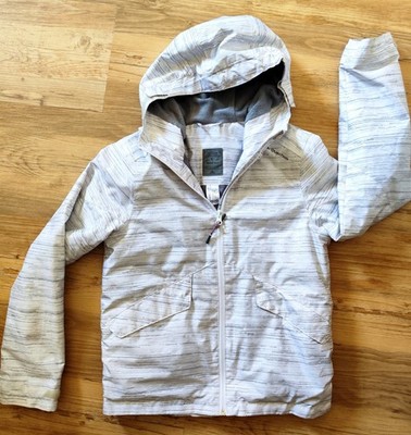   Decathlon Quechua Mädchen Übergang Jacke  Kapuze grau Windbreaker Gr.143 150