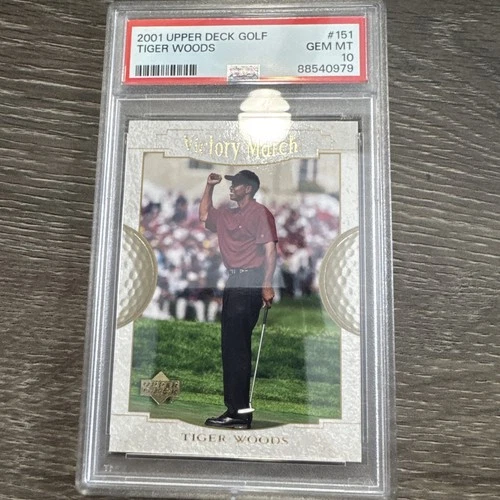 2001 Upper Deck Golf #151 Tiger Woods PSA 10 #S5240