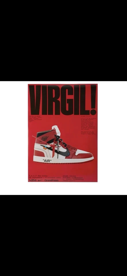 Poster Virgil Abloh Archives Colette Paris Exclusive Jordan 1 Chicago Off White - Image 3 of 3