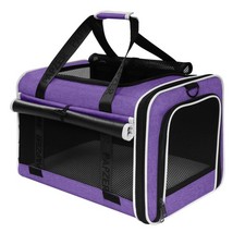 PAPZER Cat Carrier Purple 18"L x 11"W x 11"H