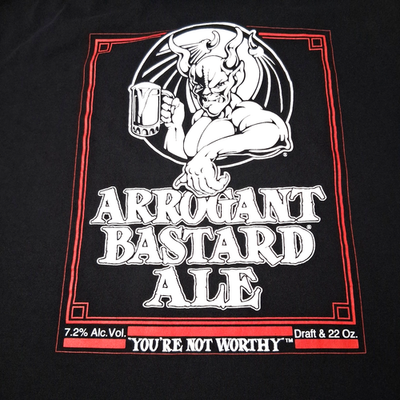 #ad Stone Brewing Company Arrogant Bastard Ale Shirt Men L Craft Beer Brewery $19.99