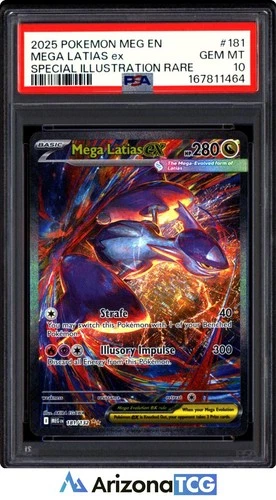 Pokemon 2025 Mega Latias ex 181/132 SIR Mega Evolution GEM MINT PSA 10