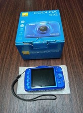 Nikon COOLPIX S32 Blue With Box Compact Digital Camera From Japan